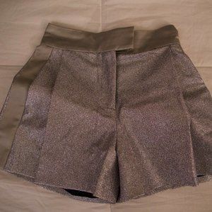 Off-White silver/gray tuxedo shorts